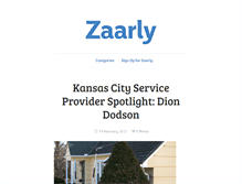 Tablet Screenshot of blog.zaarly.com
